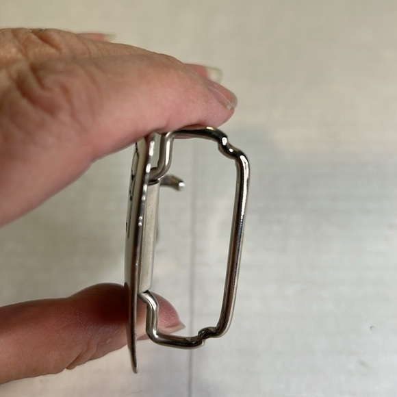 CHAMBERS BELT CO. VINTAGE SILVER-TONED ROAD RUNNER BELT BUCKLE - Picture 7 of 11